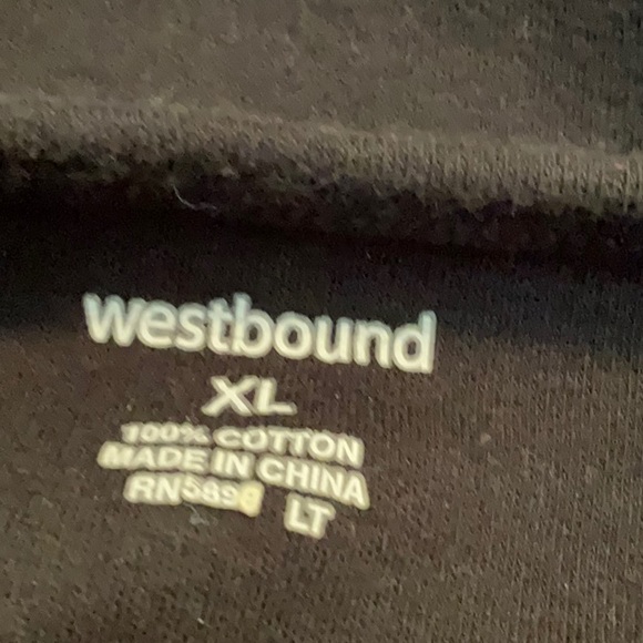Westbound Size XL Black 3/4 Sleeve Tunic - Picture 8 of 8
